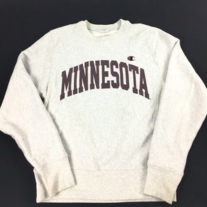 Champion Crew Neck Minnesota lettering Sz S